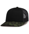 Pacific Headwear Duck Camo Trucker Snapback Cap Pacific Headwear