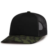 Pacific Headwear Duck Camo Trucker Snapback Cap Pacific Headwear