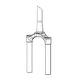 RockShox CSU SID 29 51 DFBLK Fork Upper RockShox