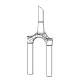RockShox CSU SID 29 51 DFBLK Fork Upper RockShox