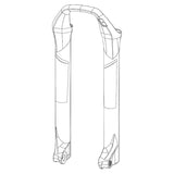 RockShox Lower Leg SID 2915 DFBLK B1 Fork Lower RockShox