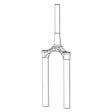 RockShox CSU RVL 35 DB 27 46 DFBLK Fork Upper RockShox
