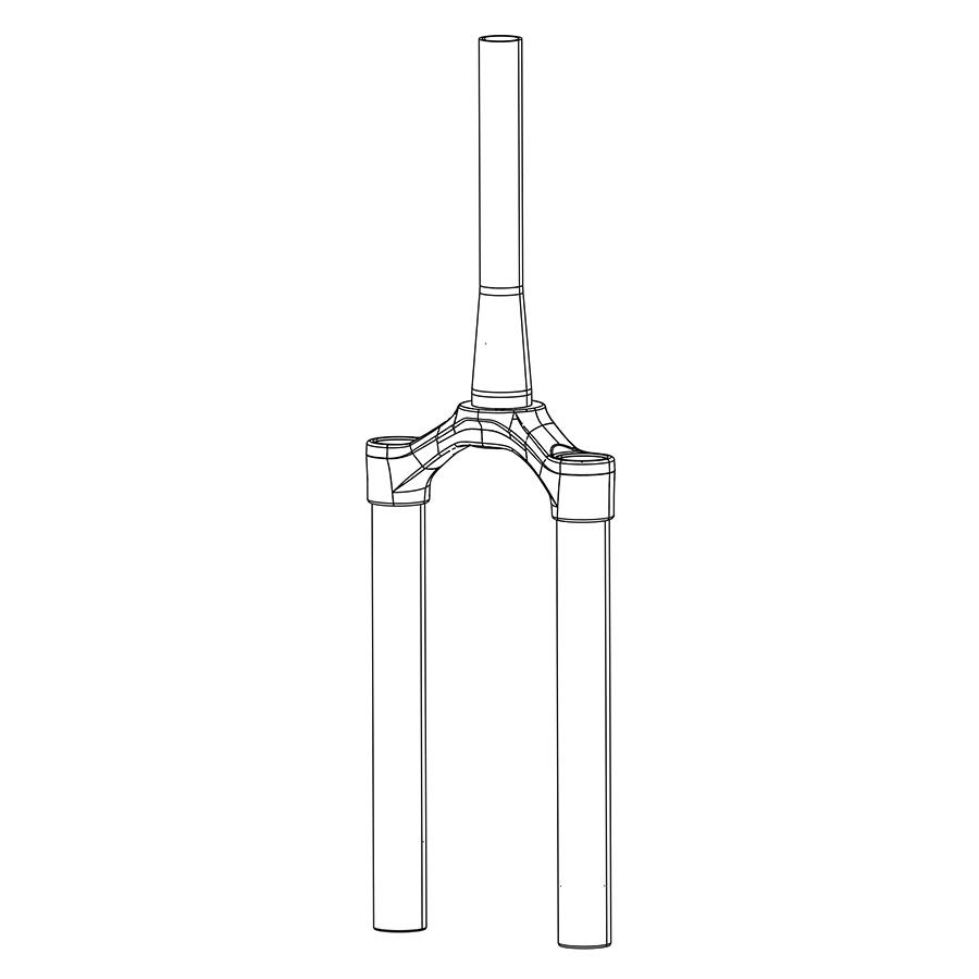 RockShox CSU RVL 35 DB 27 46 DFBLK Fork Upper RockShox