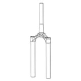 RockShox CSU RVL 35 DB 27 46 DFBLK Fork Upper RockShox
