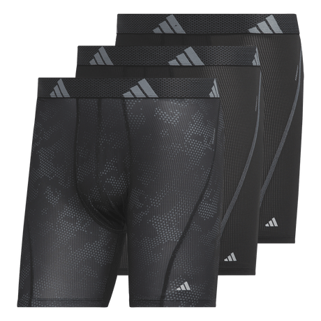 adidas Men's Performance Mesh Graphic 3-Pack Boxer Brief Mens Apparel Underwear