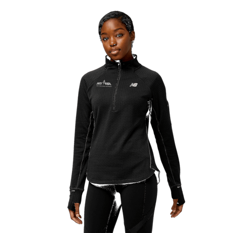 New Balance Women's Run For LifeHeat Grid Half Zip Womens Apparel Sweatshirts & Fleece