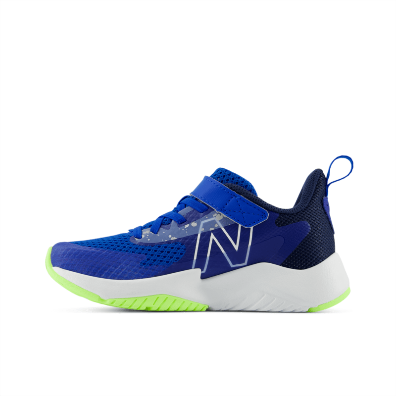 New Balance Youth Rave Run V2 Bungee Lace with Top Strap Shoe - YTRAVRB2 X-Wide Youth Footwear Training & Running