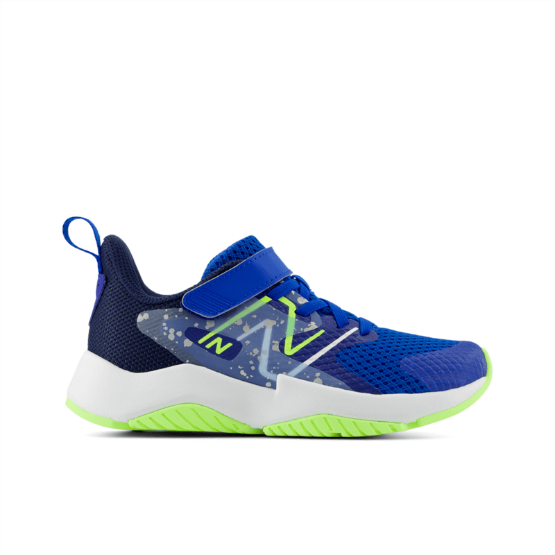 New Balance Youth Rave Run V2 Bungee Lace with Top Strap Shoe - YTRAVRB2 Wide Youth Footwear Training & Running