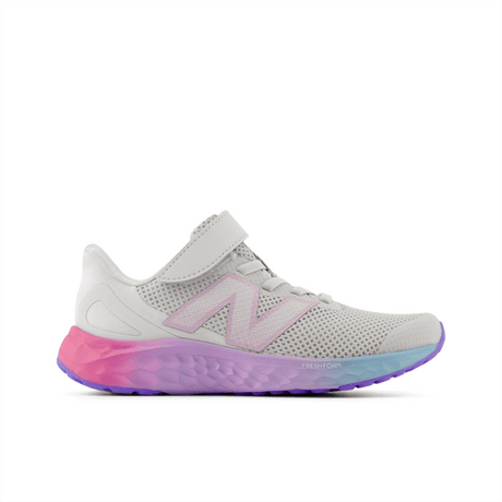 New Balance Youth Girls Fresh Foam Arishi V4 Bungee Lace with Top Strap Shoe - PAARIGR4 X-Wide Youth Footwear Training & Running