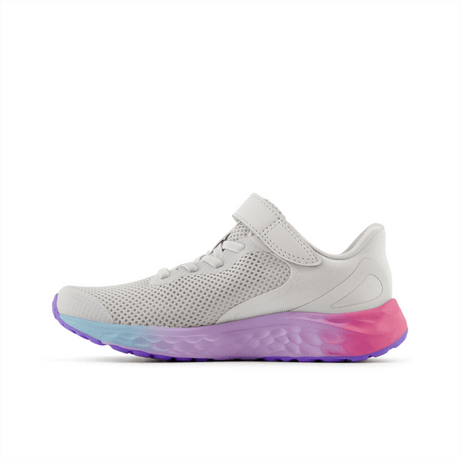 New Balance Youth Girls Fresh Foam Arishi V4 Bungee Lace with Top Strap Shoe - PAARIGR4 X-Wide Youth Footwear Training & Running