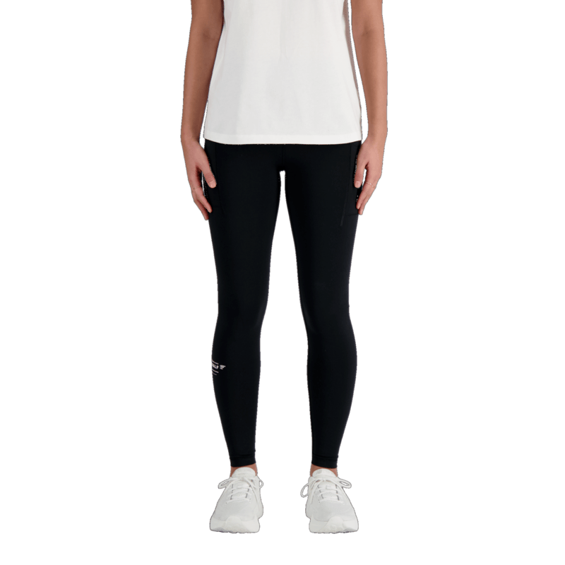 New Balance Women's United Airlines NYC Half Sleek Pocket High Rise Leggings Womens Apparel Pants & Sweatpants