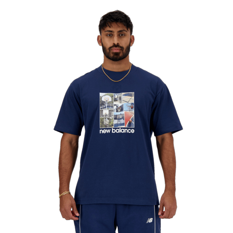 New Balance Men's Hoops Graphic Tee Mens Apparel Shirts & Tops