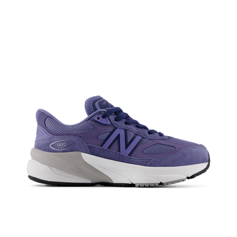 New Balance Youth 990v6 Running Shoe - GC990PP6 Wide Youth Footwear Training & Running
