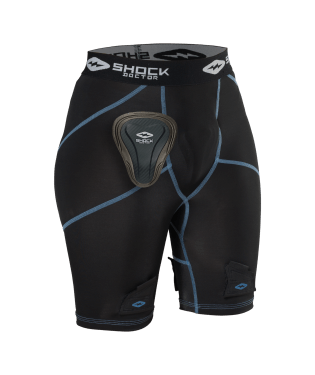 Shock Doctor Compression Youth w/ Pelvic Protector Hockey Short Shock Doctor