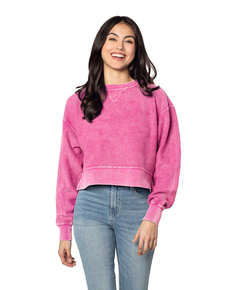Chicka-d Ladies' Corded Boxy Pullover chicka-d