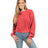 Chicka-d Ladies' Burnout Campus Crop Sweatshirt chicka-d