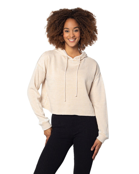 Chicka-d Ladies' Burnout Campus Hooded Sweatshirt chicka-d
