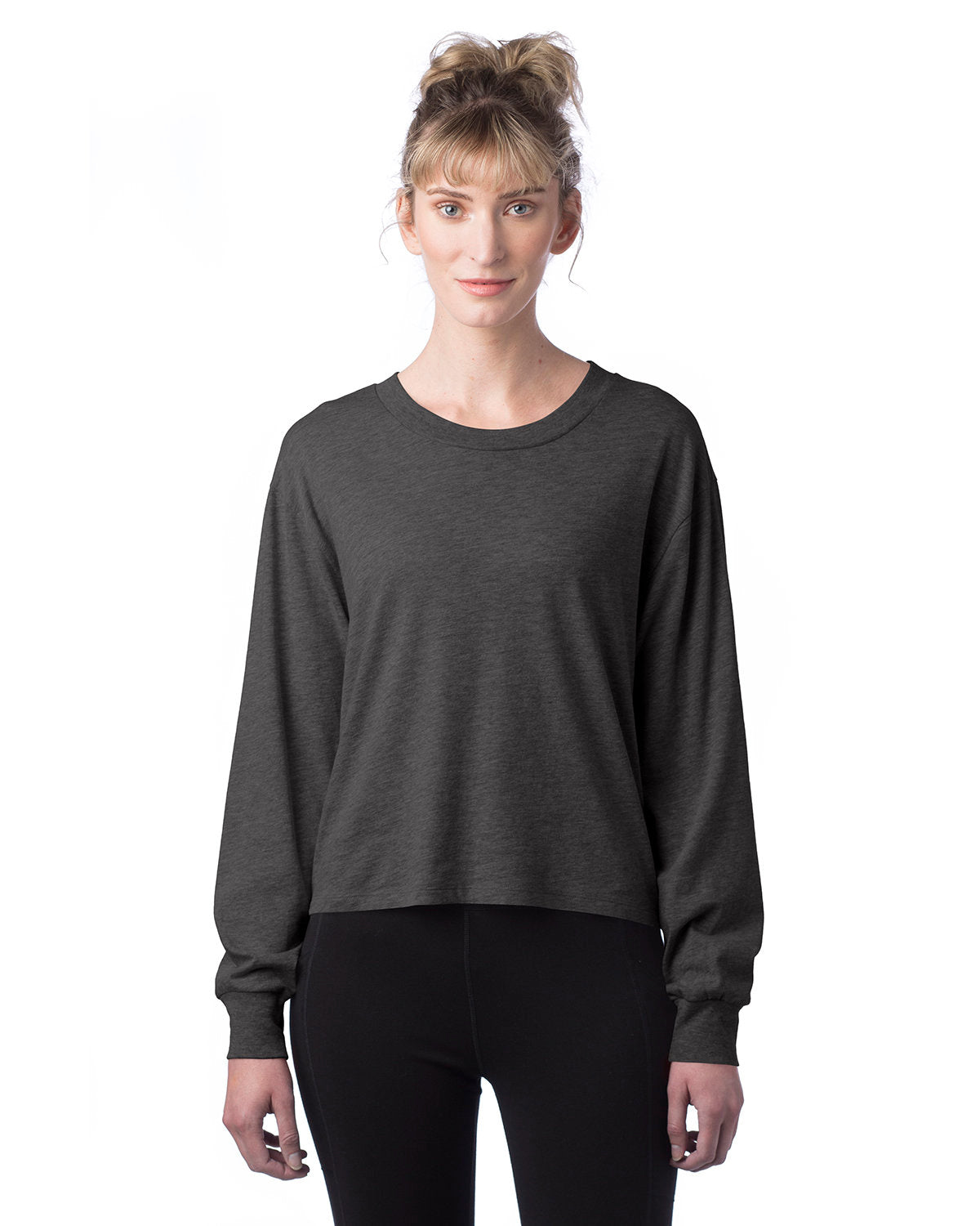 Alternative Ladies' Main Stage Long-Sleeve CVC Cropped T-Shirt Alternative