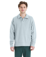 ComfortWash by Hanes Unisex Garment Dye Polo Collar Sweatshirt ComfortWash by Hanes