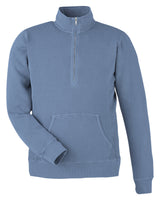 J America Unisex Pigment Dyed Fleece Quarter-Zip J America