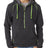 J America Ladies' Triblend Half-Zip Fleece Hood J America