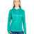 J America Ladies' Odyssey Striped Poly Fleece Lapover Hood J America