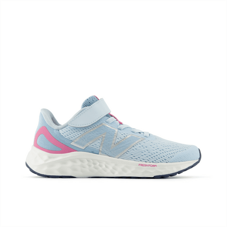 New Balance Youth Girls Fresh Foam Arishi V4 Bungee Lace with Top Strap Shoe - PAARIYB4 X-Wide Youth Footwear Training & Running