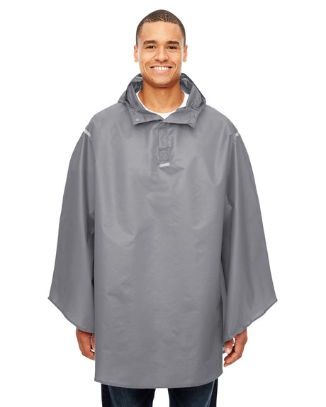 Team 365 Adult Zone Protect Packable Poncho Mens Apparel Jackets & Vests