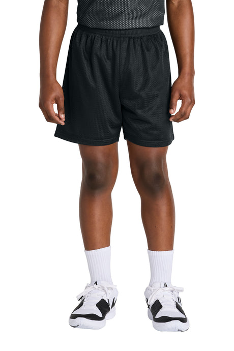 Sport-Tek Youth PosiCharge Mesh 5" Short Youth Apparel Activewear