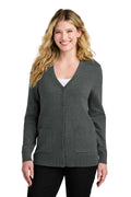 Port Authority Women's Easy Care Button-Up Cardigan Sweater Womens Apparel Shirts & Tops