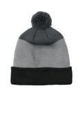 Port Authority Cozy Striped Pom Beanie C979 Mens Apparel Hat & Caps