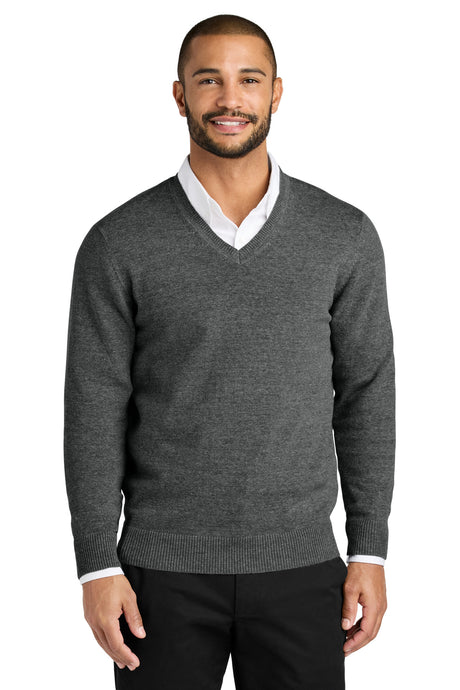 Port Authority Easy Care V-Neck Sweater SW2850 Mens Apparel Shirts & Tops