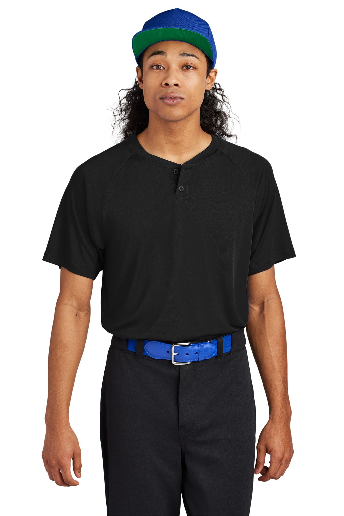 Sport-Tek PosiCharge Competitor 2-Button Henley ST359 Mens Apparel Activewear