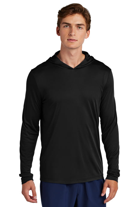 Sport-Tek Posi-UV Pro Long Sleeve Hoodie ST420LSH Mens Apparel Shirts & Tops