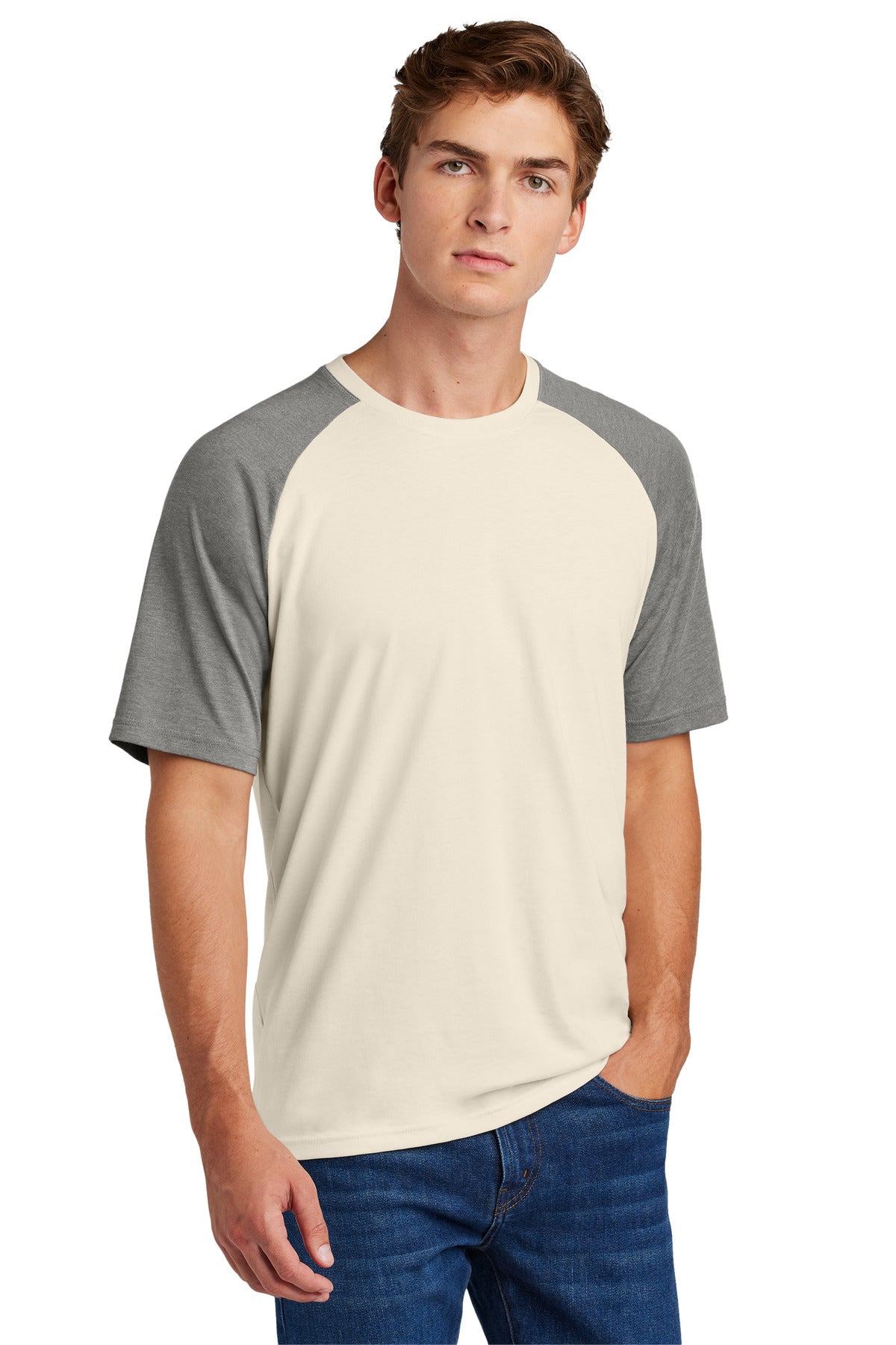 Sport-Tek Halftime Raglan Tee ST6040 Mens Apparel Shirts & Tops