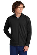 Sport-Tek Sport-Wick Stretch Full-Zip Cadet Jacket ST857 Mens Apparel Shirts & Tops