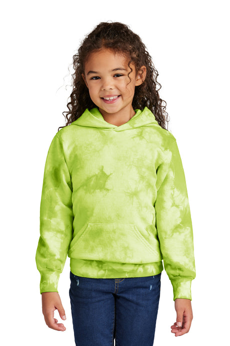 Port & Company Youth Crystal Tie-Dye Pullover Hoodie PC144Y Youth Apparel Shirts & Tops