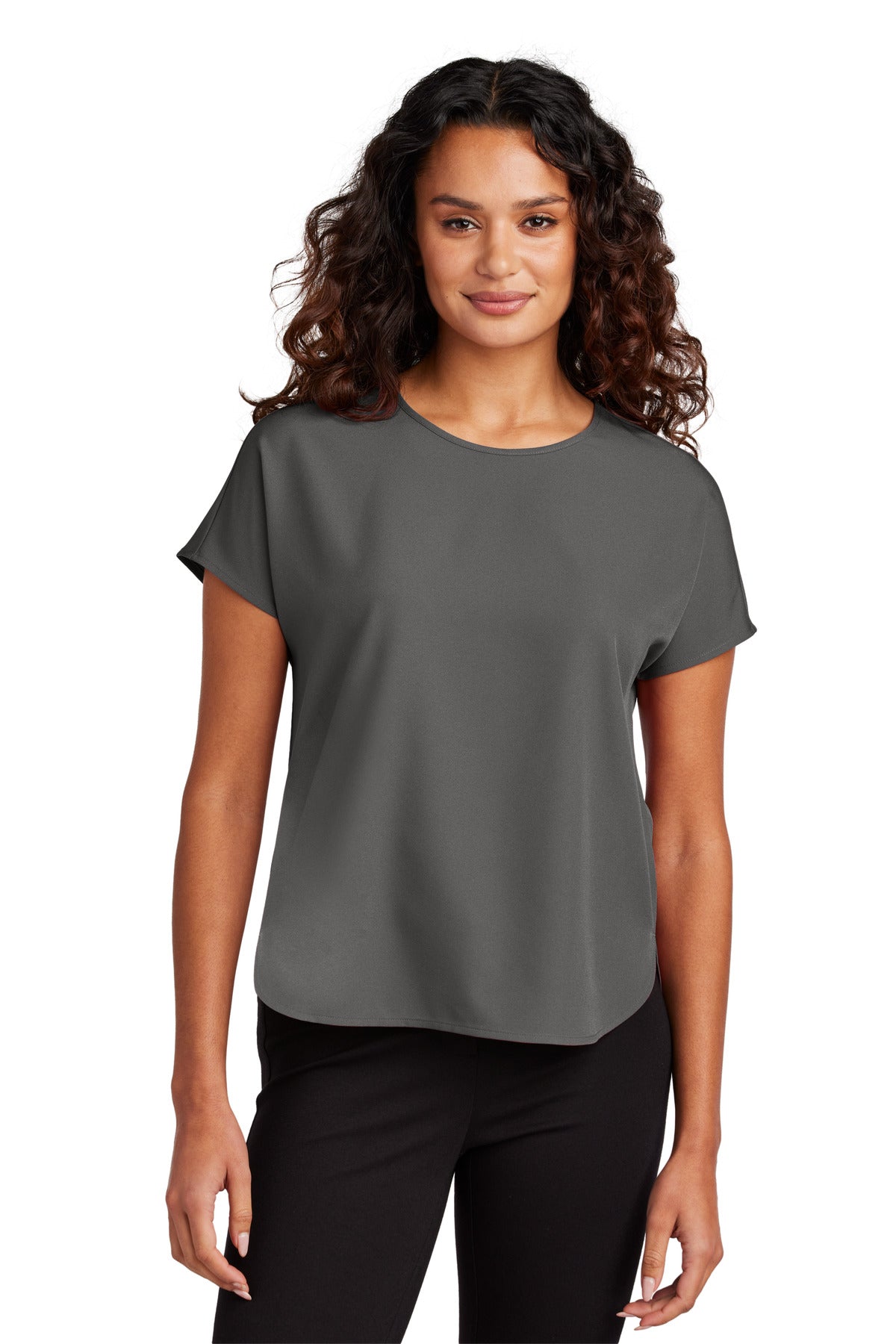 Mercer+Mettle Women's Stretch Crepe Crew MM2015 Womens Apparel Shirts & Tops