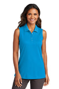 Port Authority Women's Dry Zone UV Micro-Mesh Sleeveless Polo LK110SV Womens Apparel Shirts & Tops