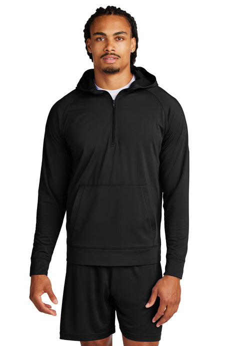Sport-Tek Sport-Wick Stretch 1/2-Zip Hoodie ST856 Mens Apparel Shirts & Tops