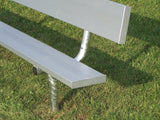 Trigon Sports In-Ground Team Bench with Back Sports Field Equipment All