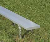 Trigon Sports 8' In-Ground Team Bench Sports Field Equipment All