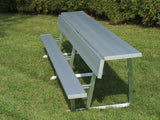 Trigon Sports Portable Team Bench With Back & Shelf Sports Field Equipment All