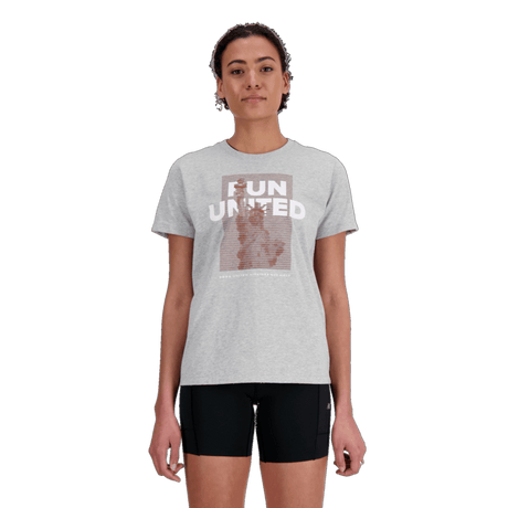 New Balance Women's United Airlines NYC Half Graphic T-Shirt Womens Apparel Shirts & Tops