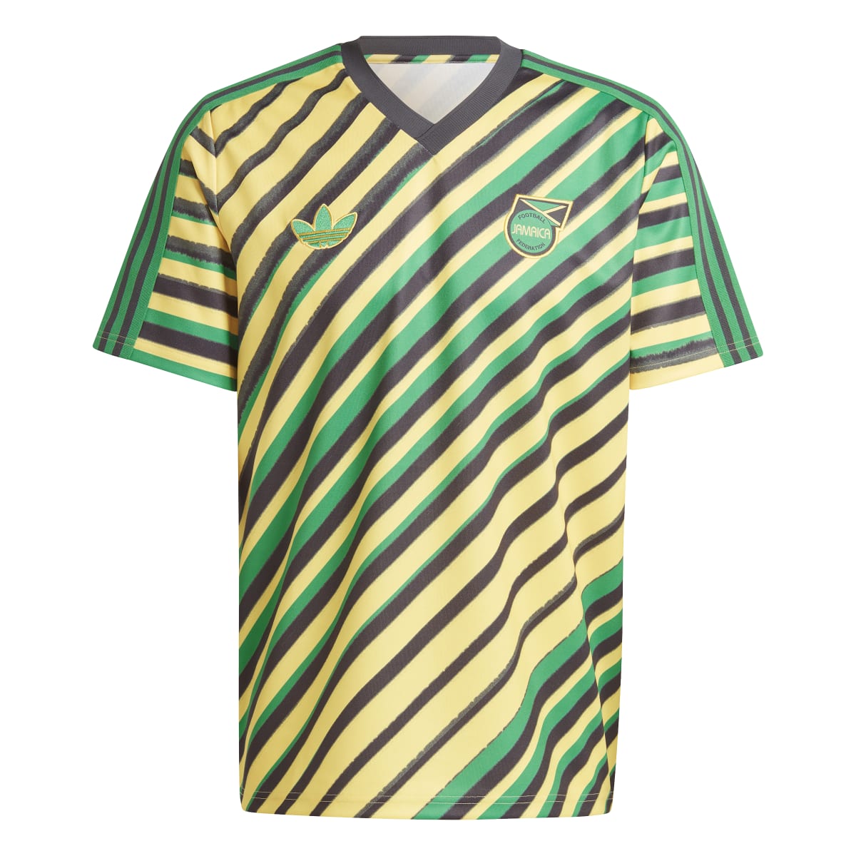 adidas Men's JFF Jamaica Trefoil Soccer Jersey Soccer Uniforms & Apparel All