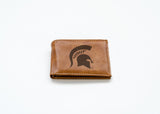 Rico Industries NCAA Michigan State Spartans  Laser Engraved Billfold Wallet-2