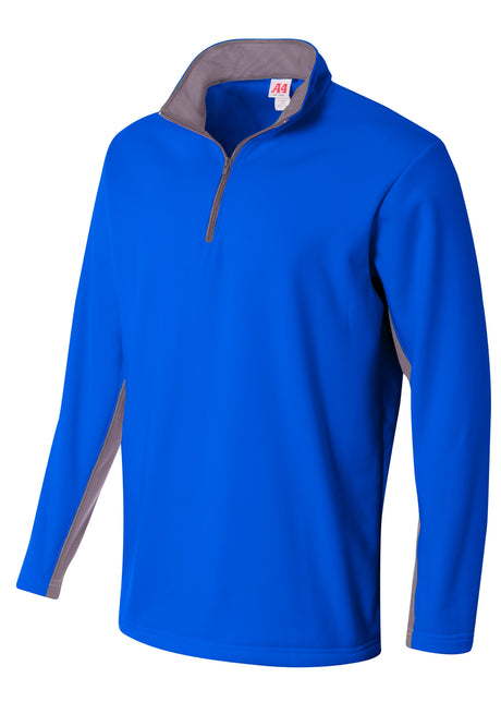 A4 Mens 1/4 Zip Color Block Fleece A4