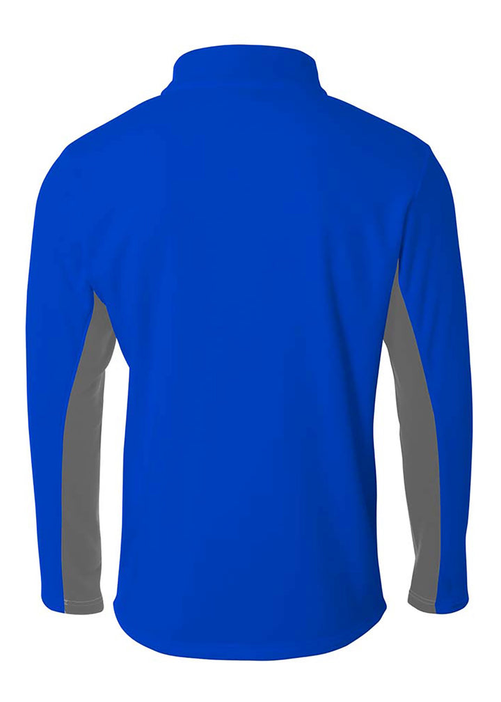 A4 Mens 1/4 Zip Color Block Fleece A4