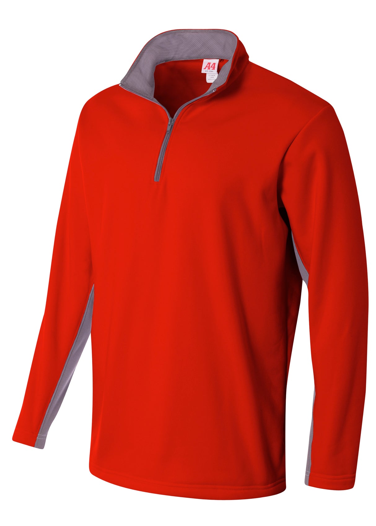 A4 Mens 1/4 Zip Color Block Fleece A4
