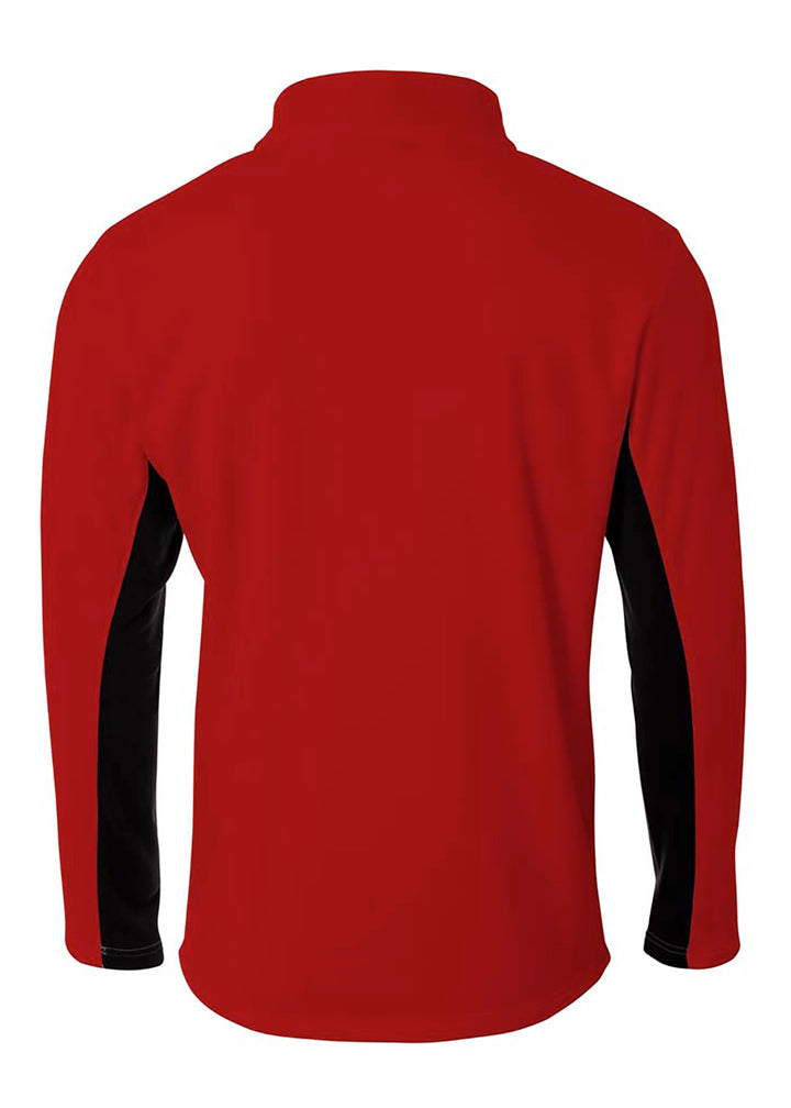 A4 Mens 1/4 Zip Color Block Fleece A4